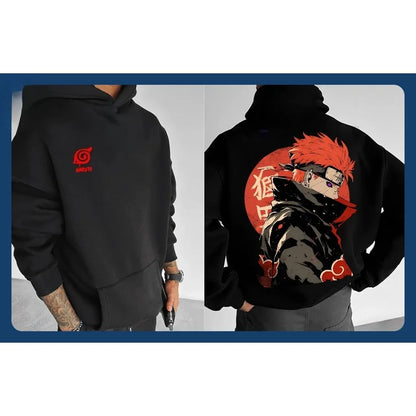 Sudadera con capucha Naruto Colección 2025 de algodón – Para niños y adultos