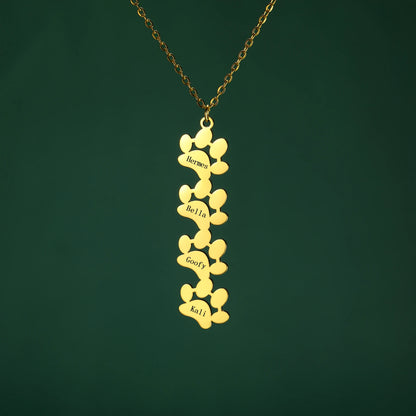 Halskette mit personalisierter Pfote – Dein Haustier immer bei dir