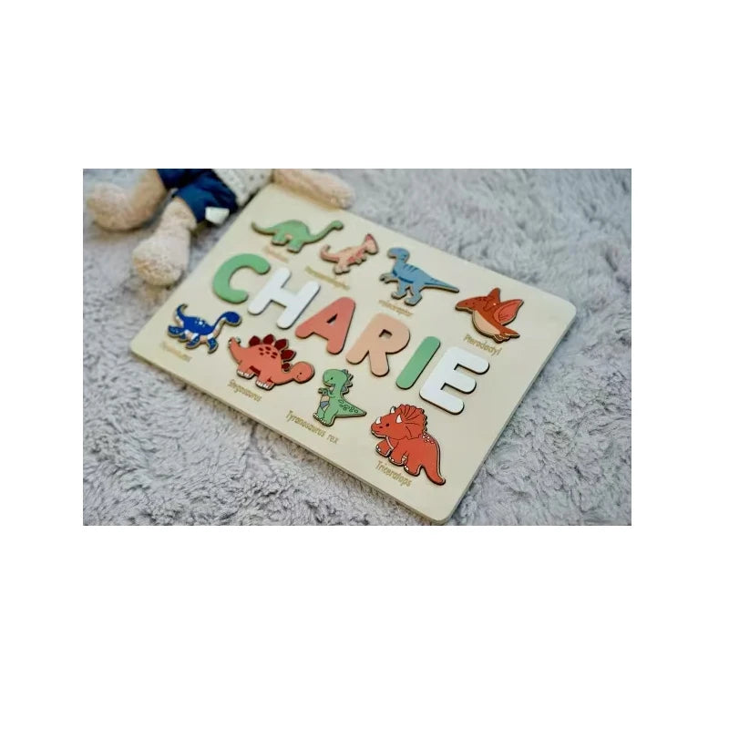 Rompecabezas de madera Montessori personalizado: rompecabezas con nombre para niños | Juguete educativo y regalo 