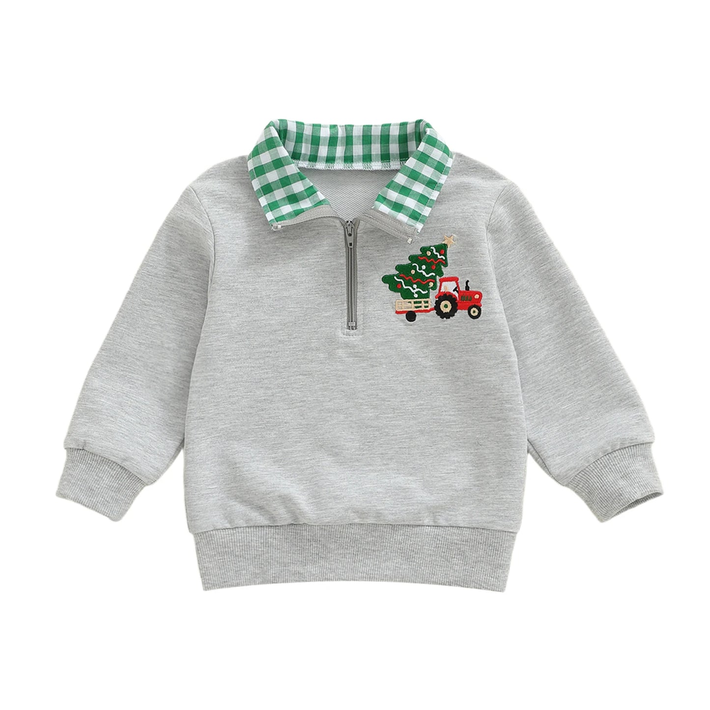 Weihnachts Sweatshirt mit Stickerei – Für kleine Winterfreunde