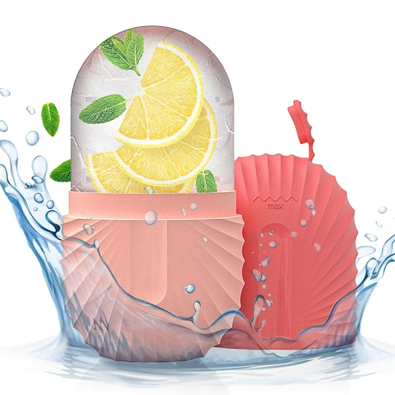 Eis Gesichtsroller aus Silikon – Ice Face Roller gegen Schwellungen, Augenringe & vergrößerte Poren