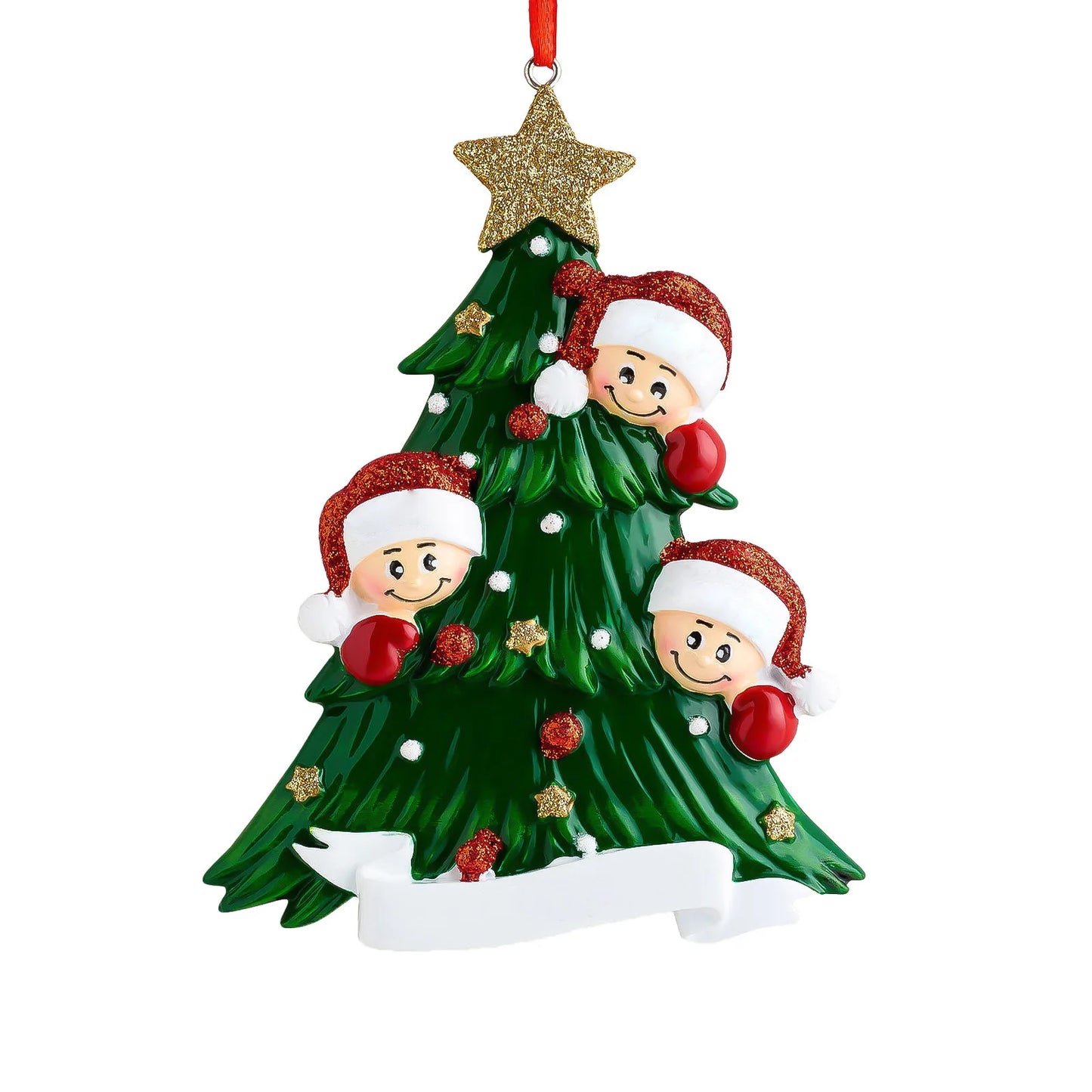 Colgante de flor de Pascua personalizado: decoración acrílica con un bonito motivo para el árbol de Navidad y el hogar. 