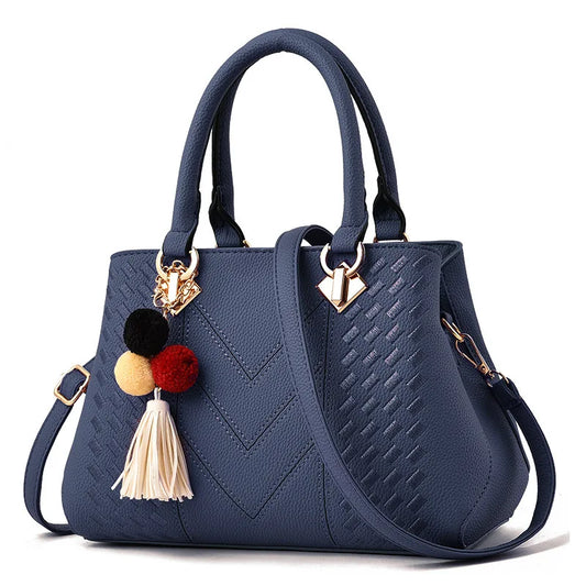 Klassische Damen Lederhandtasche