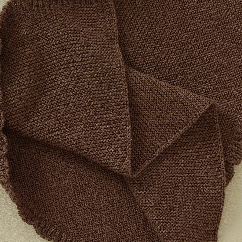 Personalisierter Baby-Komforttuch mit Namen – gestricktes Schmusetuch mit Tiermotiv, weiches Beruhigungstuch für Neugeborene & Kleinkinder