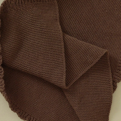 Personalisierter Baby-Komforttuch mit Namen – gestricktes Schmusetuch mit Tiermotiv, weiches Beruhigungstuch für Neugeborene & Kleinkinder