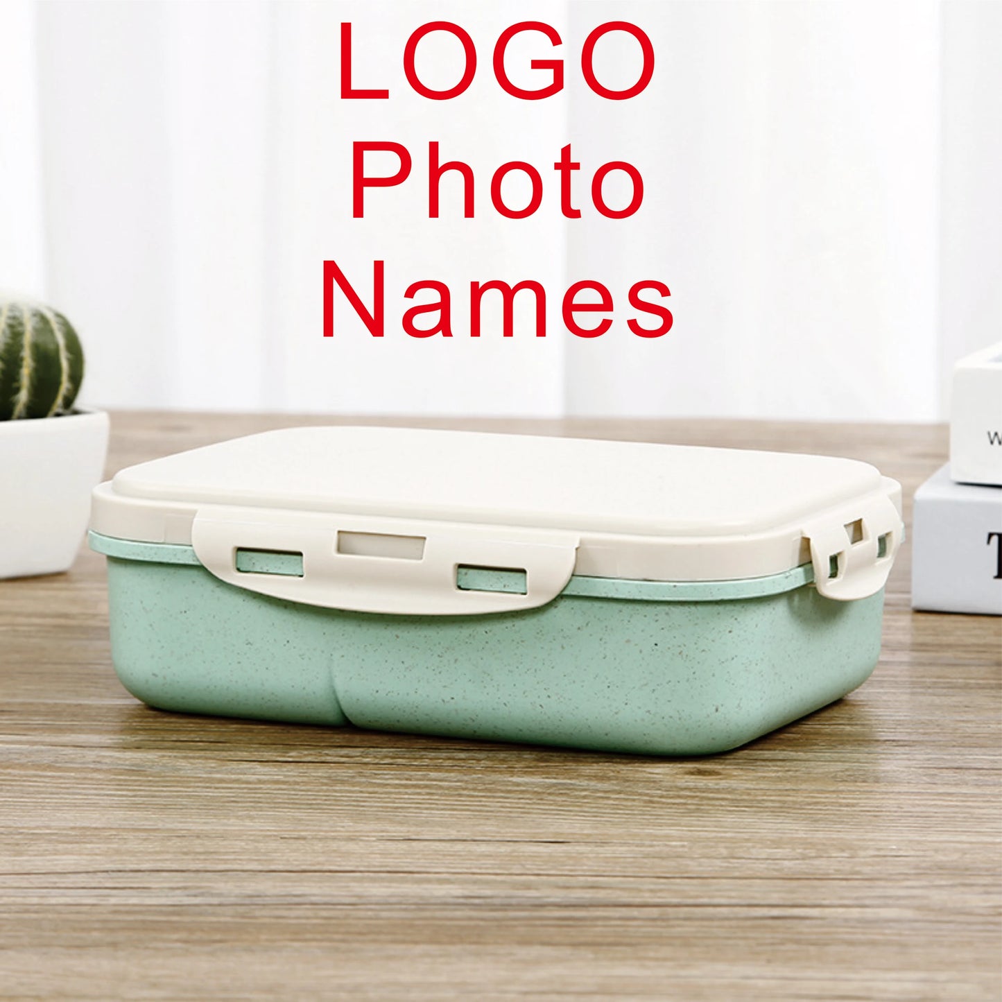 Personalisierte Snackbox / Lunchbox für Kinder – mit Name, Foto oder Cartoon-Motiv inkl. Löffel & Gabel