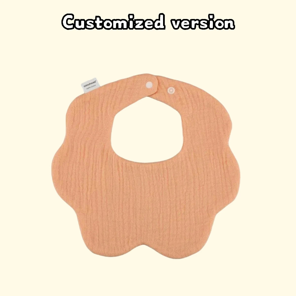 Personalisierter individueller Name, bestickter Buchstabe für Neugeborene, Kinderzimmer, Baby-Lätzchen, Spucktuch, Blumenform, Geschenke für Jungen und Mädchen