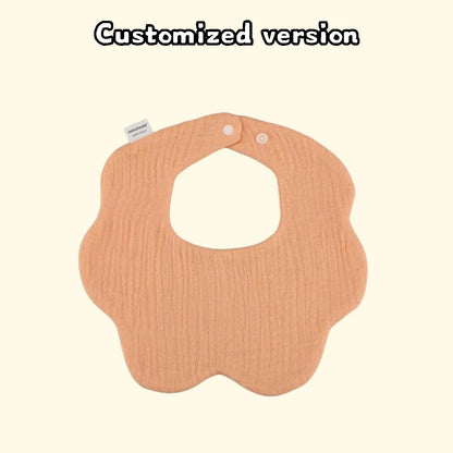 Personalisierter individueller Name, bestickter Buchstabe für Neugeborene, Kinderzimmer, Baby-Lätzchen, Spucktuch, Blumenform, Geschenke für Jungen und Mädchen