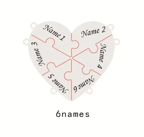 Llavero de corazón de acero inoxidable personalizado: 8 piezas, grabado para familiares, amigos o parejas