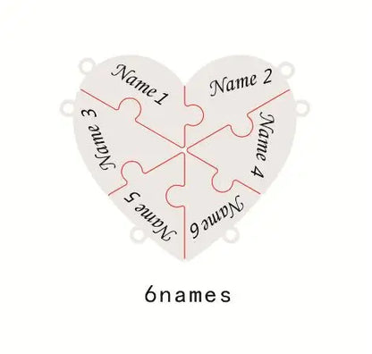 Llavero de corazón de acero inoxidable personalizado: 8 piezas, grabado para familiares, amigos o parejas