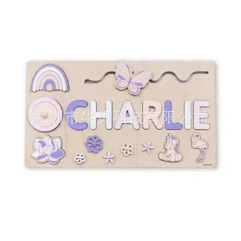 Rompecabezas de madera Montessori personalizado: rompecabezas con nombre para niños | Juguete educativo y regalo 