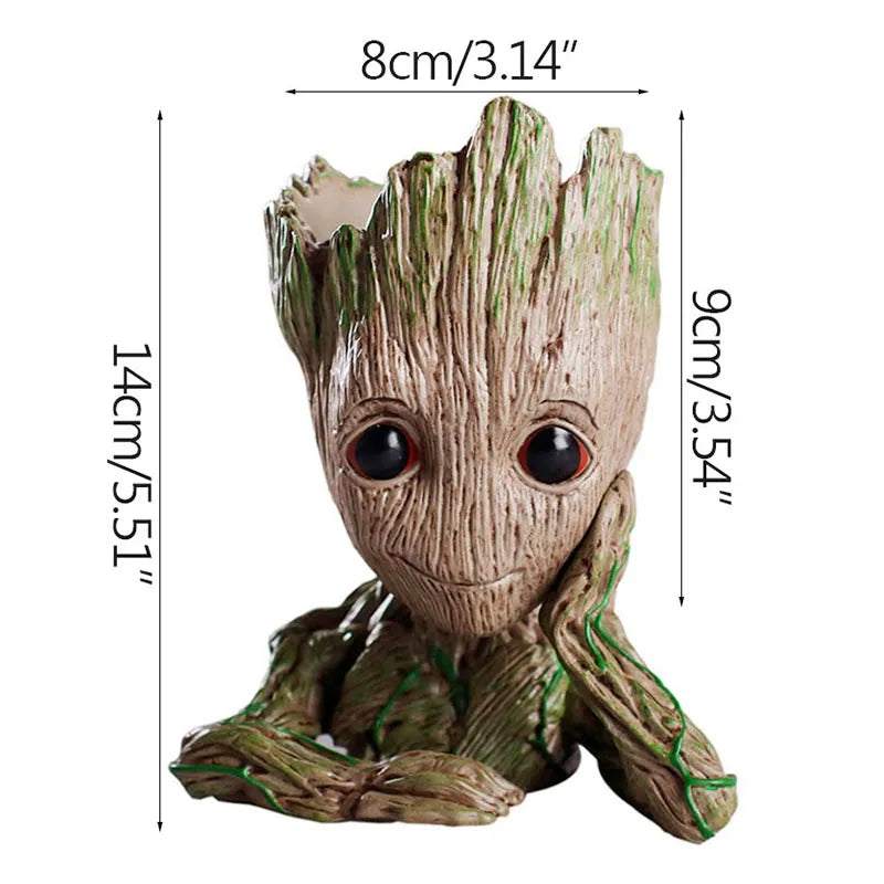 Figura de Groot de 5 cm – Figura decorativa en miniatura de dibujos animados para escritorio y hogar | Guardianes de la Galaxia 