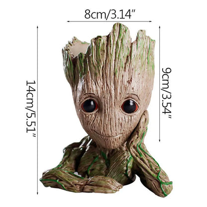 Figura de Groot de 5 cm – Figura decorativa en miniatura de dibujos animados para escritorio y hogar | Guardianes de la Galaxia 