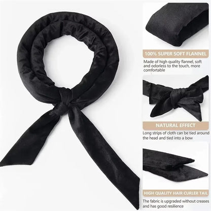 Heatless Curling Rod Stirnband – Weiche Locken ohne Hitze, Schlaf-Lockenwickler Haarband Set