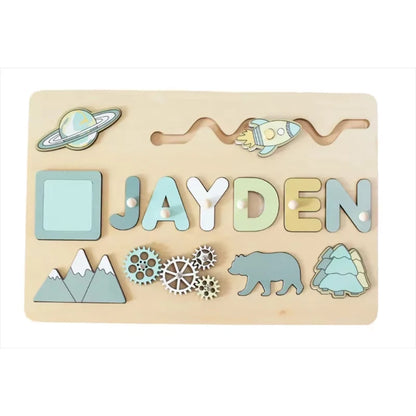 Rompecabezas de madera Montessori personalizado: rompecabezas con nombre para niños | Juguete educativo y regalo 