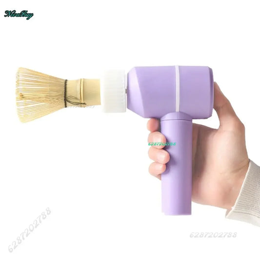 Elektrischer Matcha-Schneebesen mit Bambus-Chasen – 3-Stufen-Einstellung, wiederverwendbar & effizient