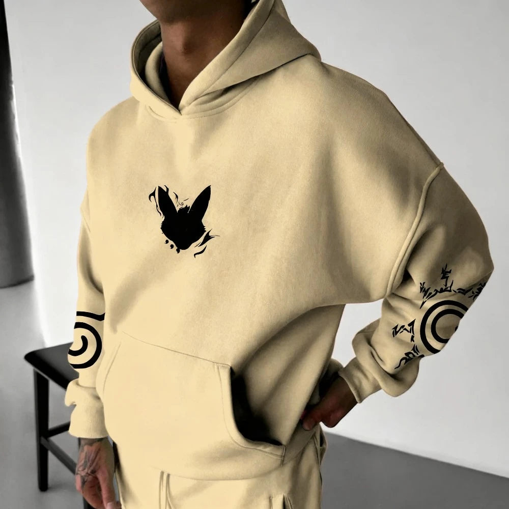 Naruto Hoodie aus 100 % Baumwolle – Oversized Anime Streetwear