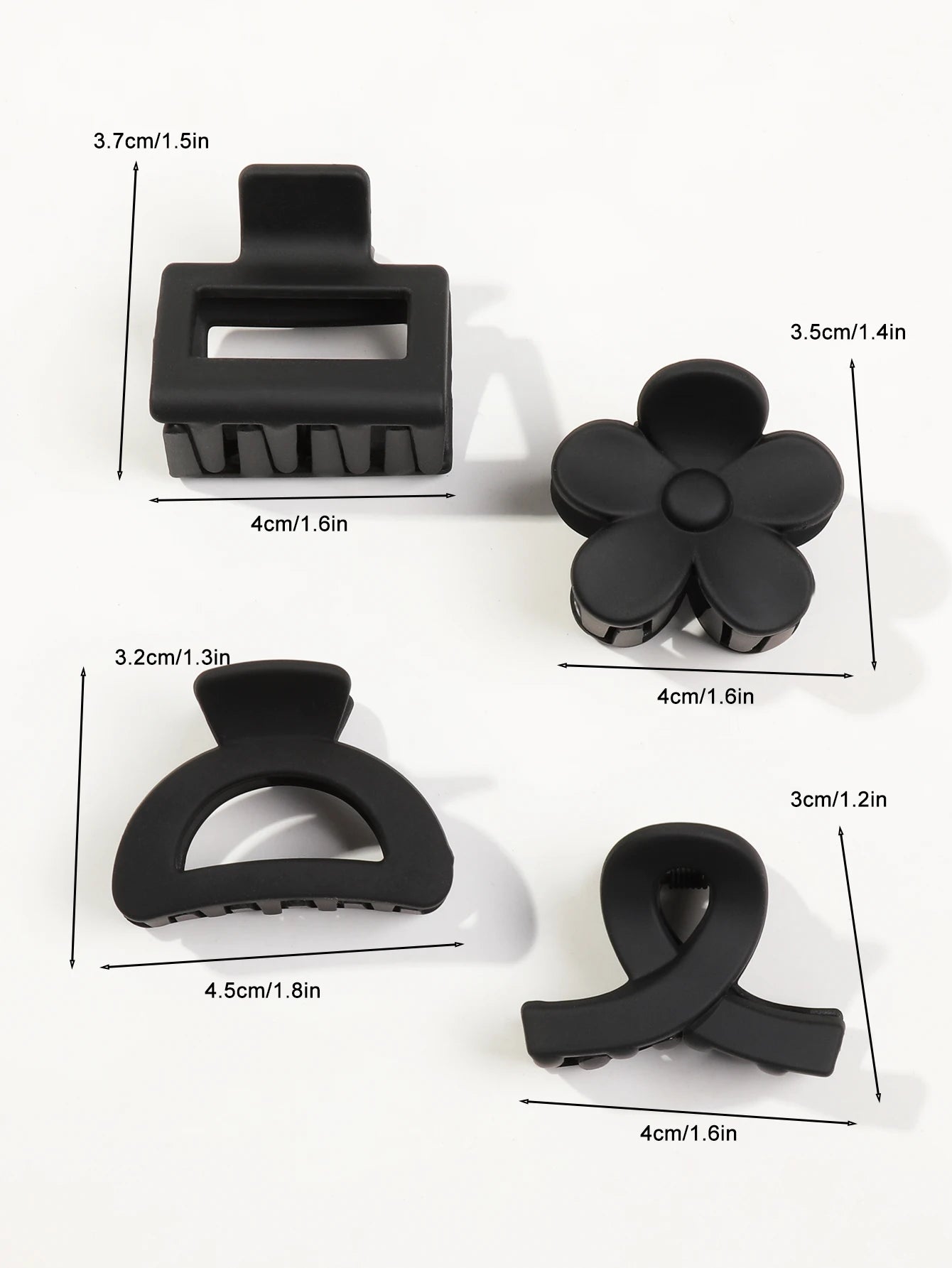 5er Set kleine Blumen-Haarklammern – Matte Mini-Haarclips für Frauen & Mädchen, ideal für feines Haar