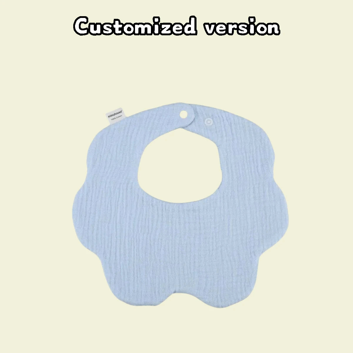 Personalisierter individueller Name, bestickter Buchstabe für Neugeborene, Kinderzimmer, Baby-Lätzchen, Spucktuch, Blumenform, Geschenke für Jungen und Mädchen