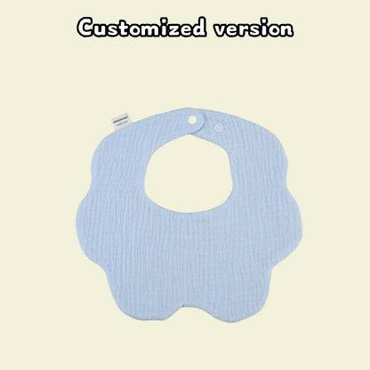 Personalisierter individueller Name, bestickter Buchstabe für Neugeborene, Kinderzimmer, Baby-Lätzchen, Spucktuch, Blumenform, Geschenke für Jungen und Mädchen