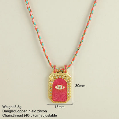 Boho Pop Art Halskette – Sommerliches Statement-Piece