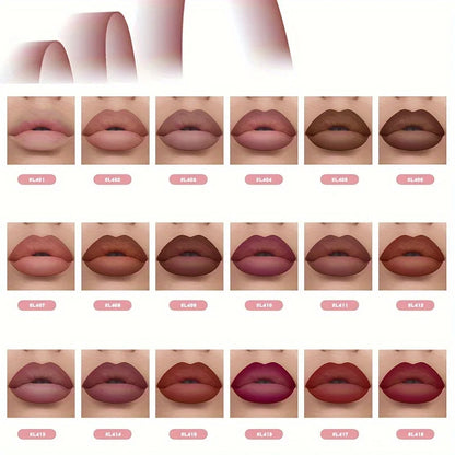 6-teiliges samtmattes Lipliner-Set – Langanhaltende, nicht austrocknende Lippenkonturenstifte für alle Hauttypen