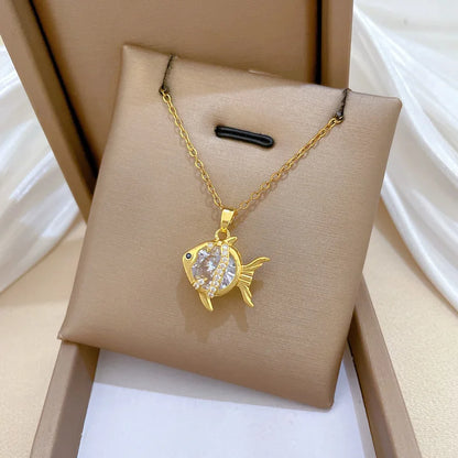 Goldfisch Halskette - Funkelnde Eleganz