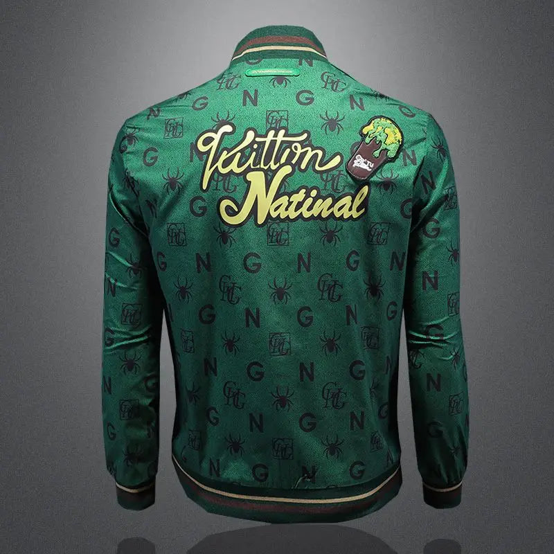 Chaqueta retro para hombre verde "Urban Jungle"