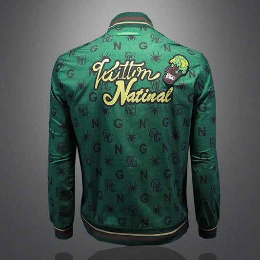 Chaqueta retro para hombre verde "Urban Jungle"
