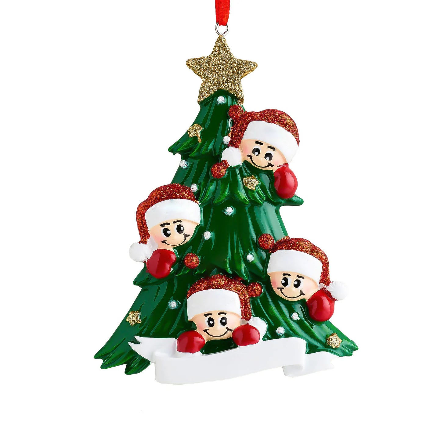 Colgante de flor de Pascua personalizado: decoración acrílica con un bonito motivo para el árbol de Navidad y el hogar. 