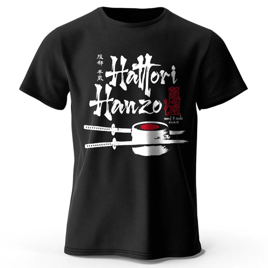 Hattori Hanzo Printed T-Shirt – Samurai Streetwear aus 100% Baumwolle