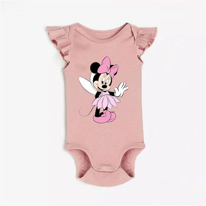Body suave de manga corta para bebé con Minnie, Stitch, Simba y compañía