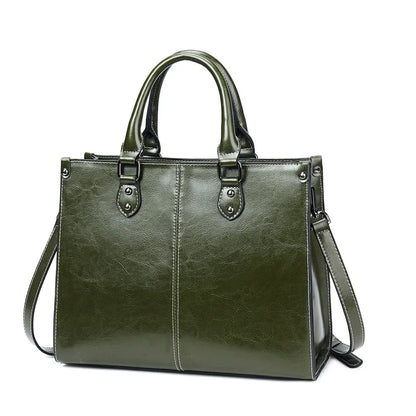 Luxurious leather handbag