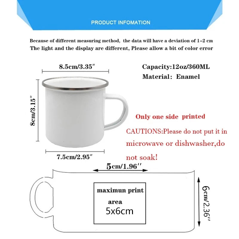 Taza de esmalte personalizada con nombre – Taza de café retro | Regalo para profesores y ocasiones especiales 
