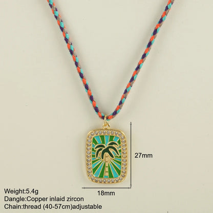 Boho Pop Art Halskette – Sommerliches Statement-Piece