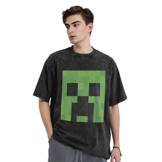 Herren-T-Shirt „Minecraft Creeper Big Face“