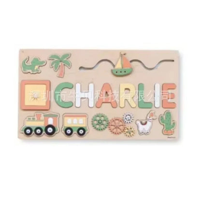 Rompecabezas de madera Montessori personalizado: rompecabezas con nombre para niños | Juguete educativo y regalo 