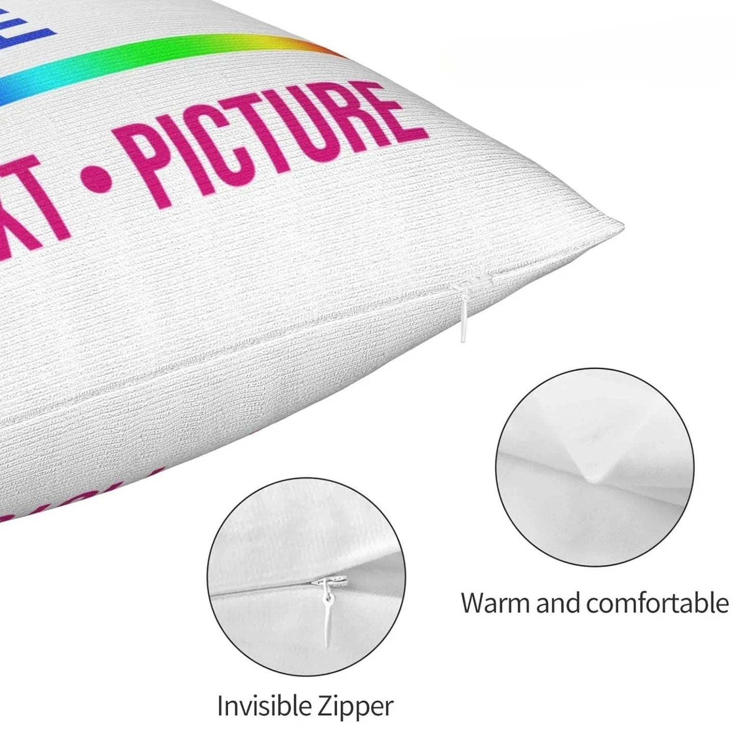 Personalisierter Kissenbezug mit Foto – Samt/Plüsch Kissenhülle aus Polyester, doppelseitiger Bilddruck, Geschenk für Freund, Freundin & Familie