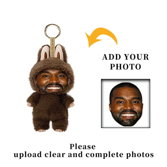 Personalisierter  Hip-Hop Trend Anhänger Bär Figur Schlüsselanhänger