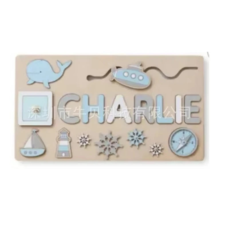 Rompecabezas de madera Montessori personalizado: rompecabezas con nombre para niños | Juguete educativo y regalo 