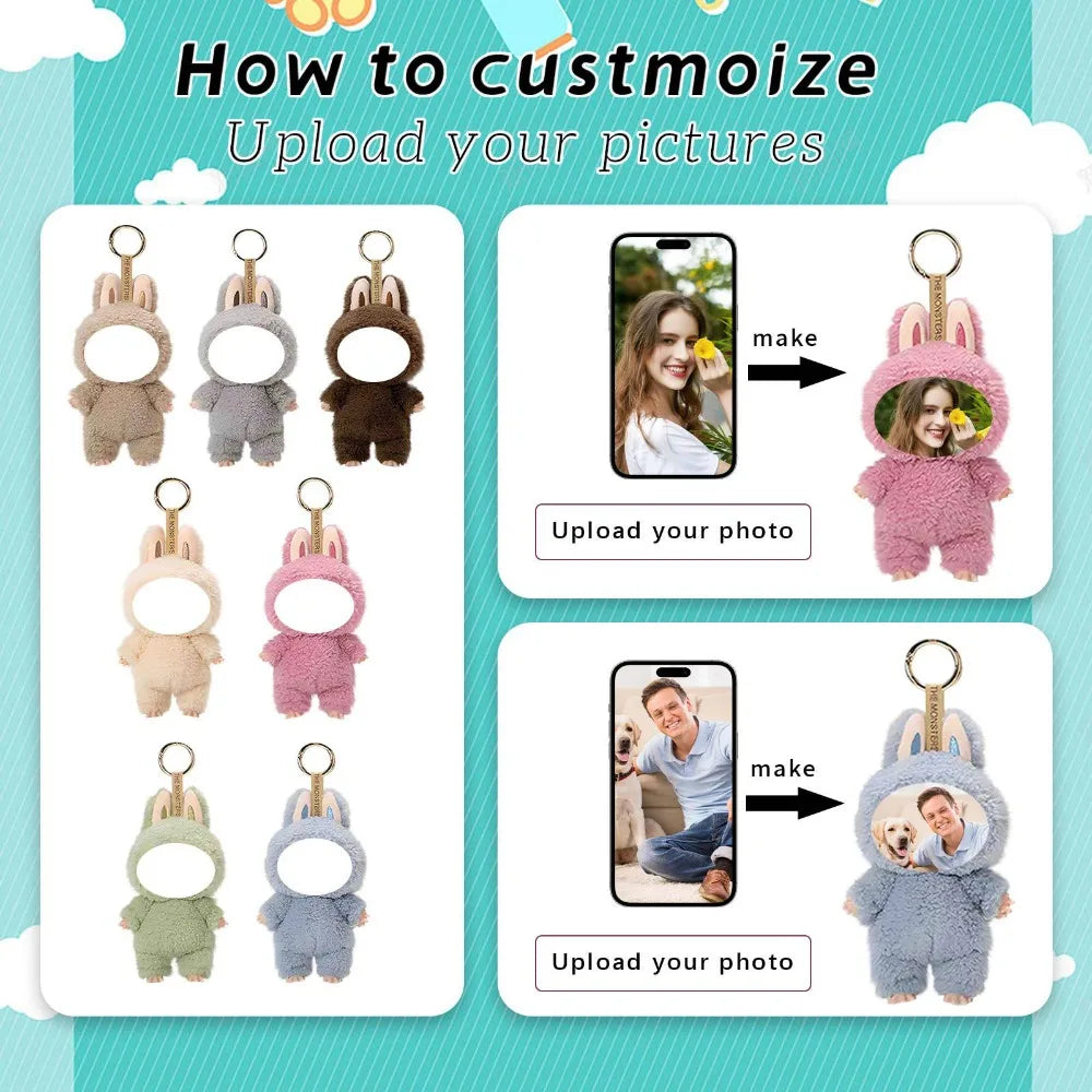 Llavero personalizado con figura de oso con colgante de tendencia hip-hop 