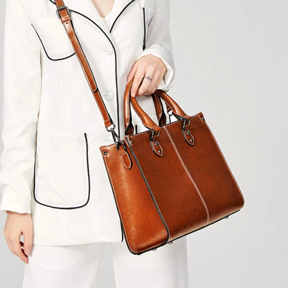Luxurious leather handbag