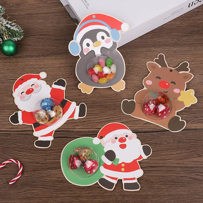 Tarjetas navideñas para dulces y chocolates (12/24 piezas) para envolver regalos y decorar el árbol