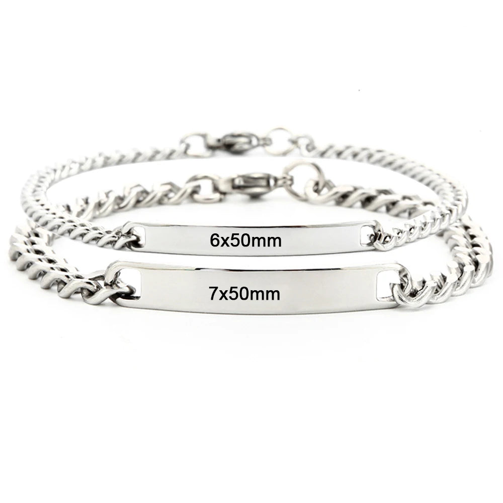 Edelstahl Armband mit Gravur