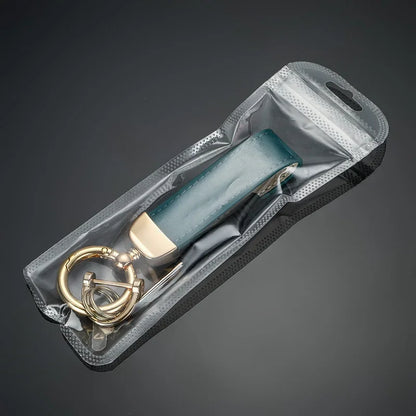 Llavero de cuero personalizado con grabado: llavero vintage con logotipo, nombre o números en caja de regalo. 