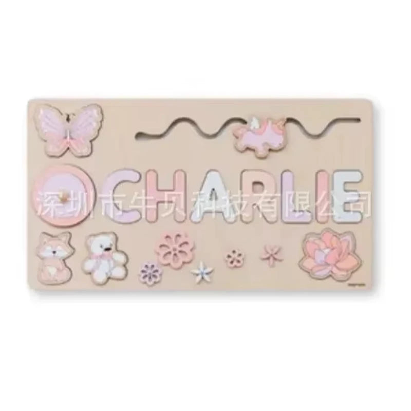 Rompecabezas de madera Montessori personalizado: rompecabezas con nombre para niños | Juguete educativo y regalo 