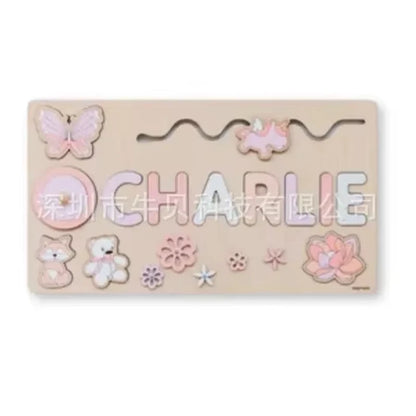 Rompecabezas de madera Montessori personalizado: rompecabezas con nombre para niños | Juguete educativo y regalo 