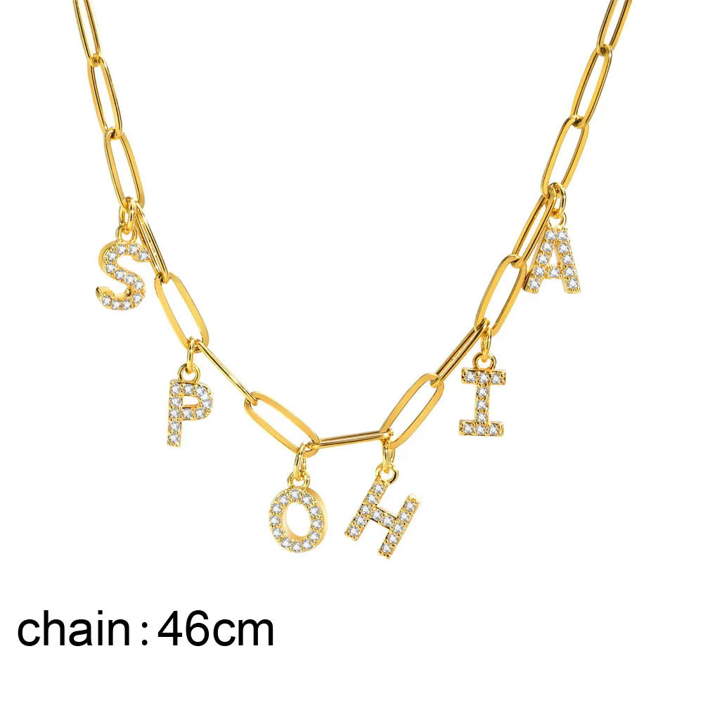 Glanzvolle Buchstaben Halskette – Dein Name, Dein Style !