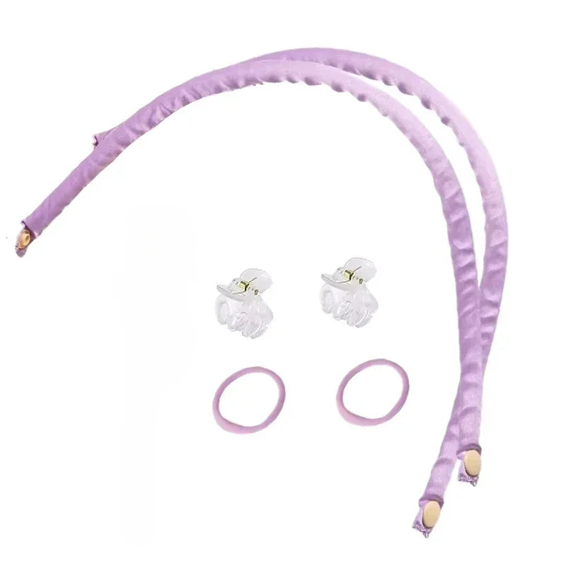 Heatless Curling Rod Stirnband – Weiche Lockenwickler ohne Hitze für Overnight Curls & Lazy Styling