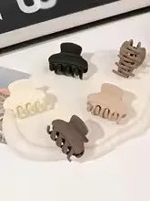 5er Set kleine Blumen-Haarklammern – Matte Mini-Haarclips für Frauen & Mädchen, ideal für feines Haar